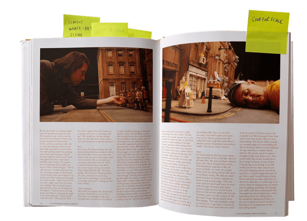Spread from The Making Of Fantastic Mr. Fox