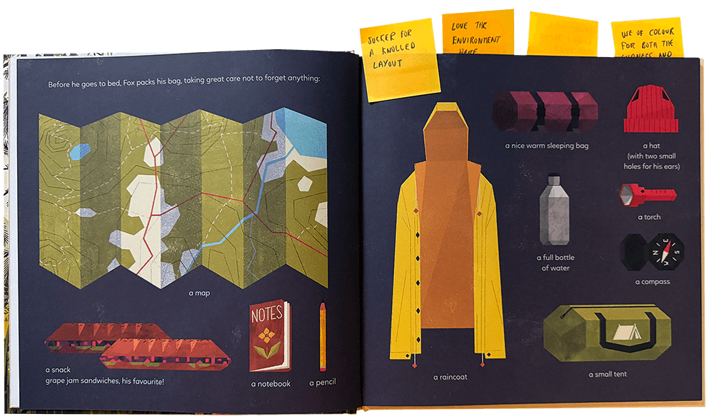 Spread from The Mystery of the Golden Wonderflower
