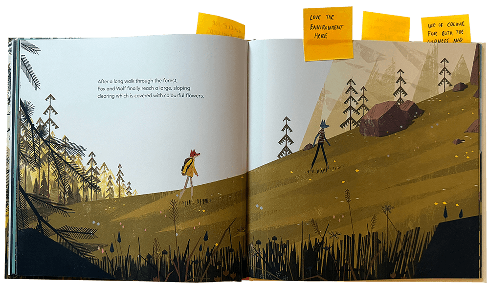 Spread from The Mystery of the Golden Wonderflower