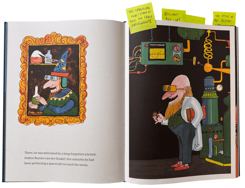 Spread from A Treasury of 8 Books