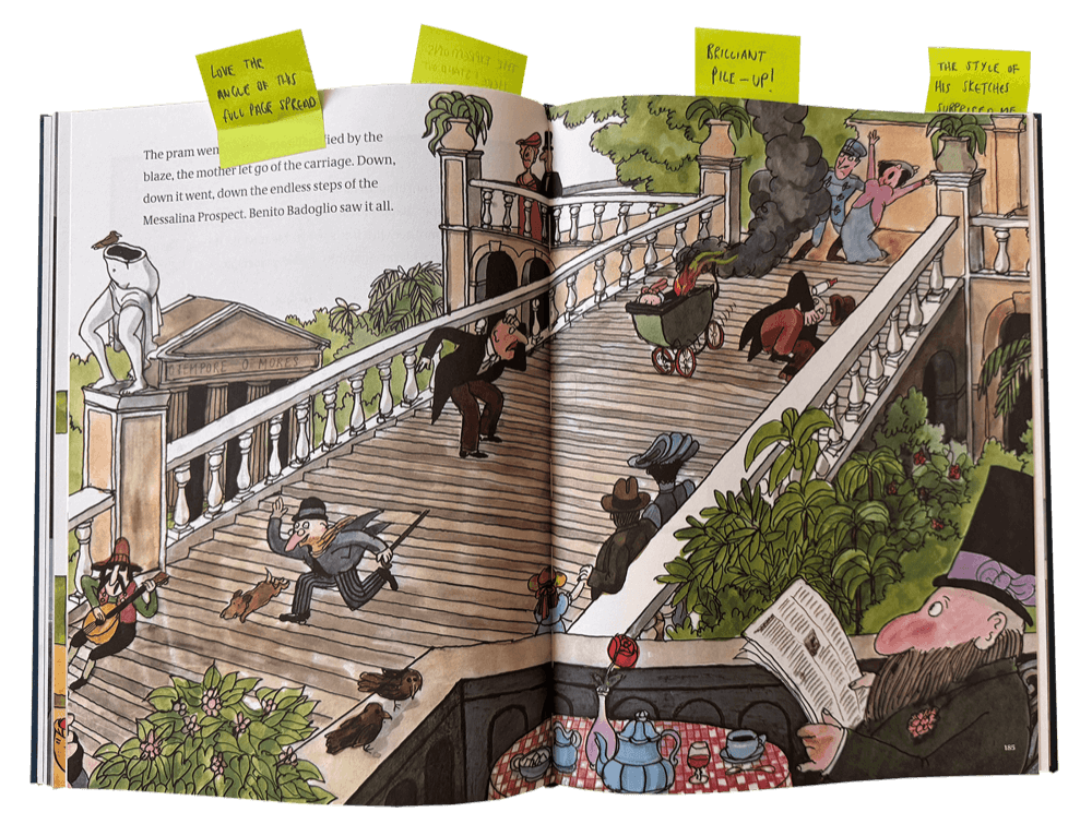 Spread from A Treasury of 8 Books